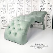 Кушетка косметологическая «Anatomix» фисташковый велюр