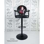 Стул барный «Голливуд» Ли Бинбин на черном диске